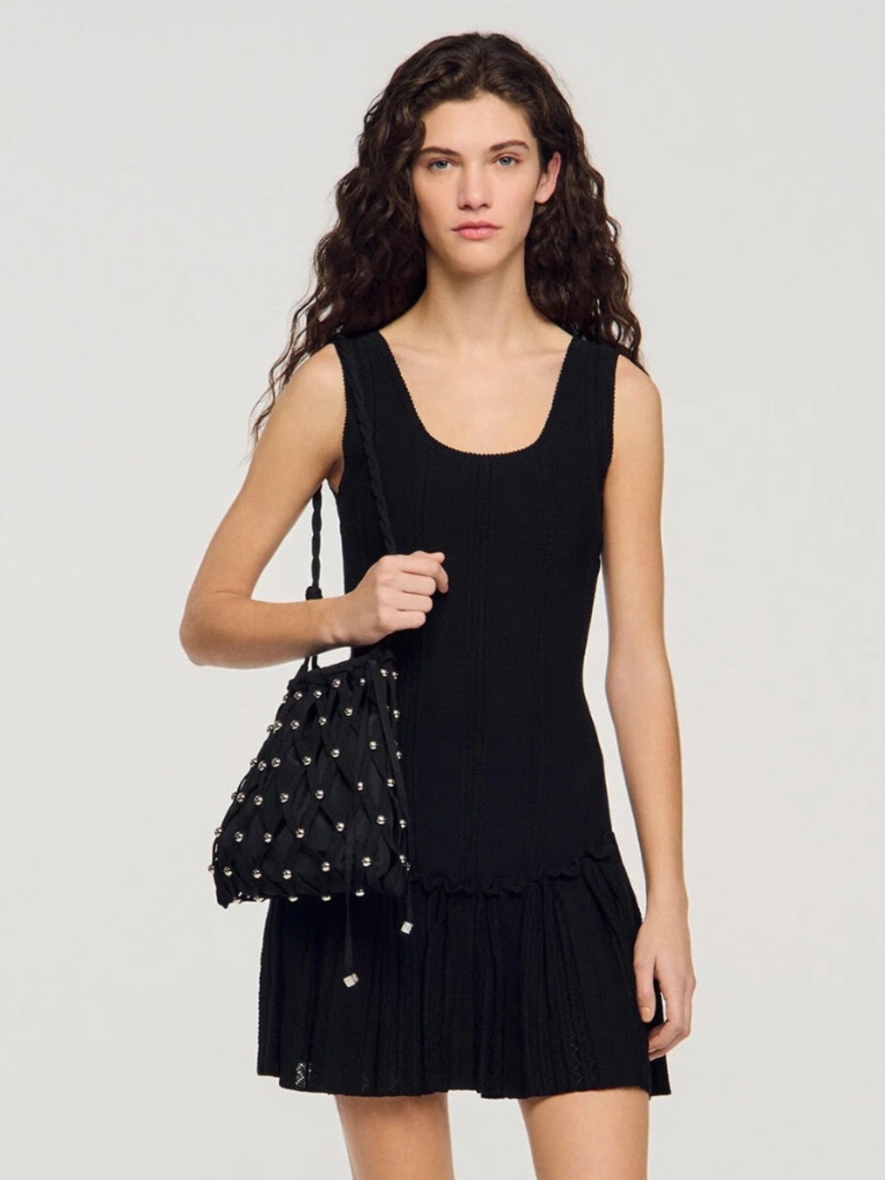 Soane STUDDED NET MESH BAG